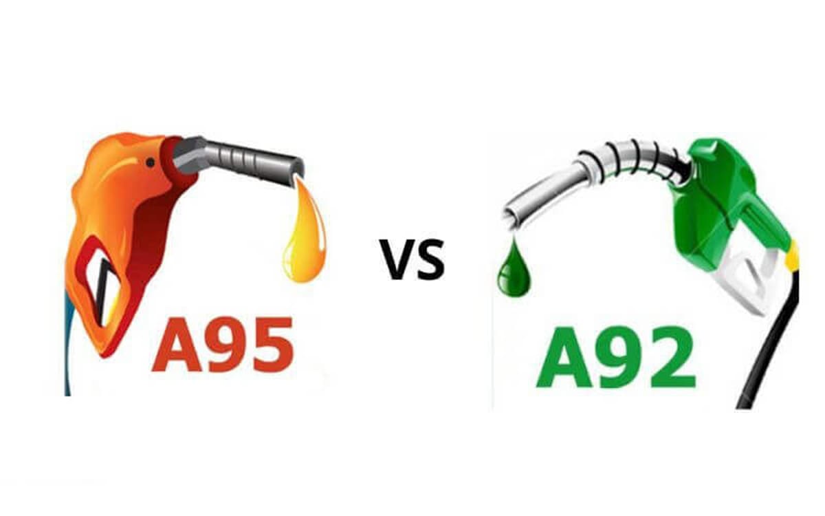 So sánh sự khác nhau giữa xăng A95 và xăng A92 So sánh sự khác nhau giữa xăng A95 và xăng A92